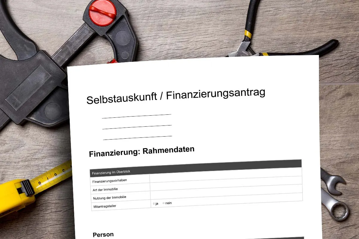 Selbstauskunft für die Bank: Haus & Wohnung kaufen - Sparkasse, Volksbank & Co.