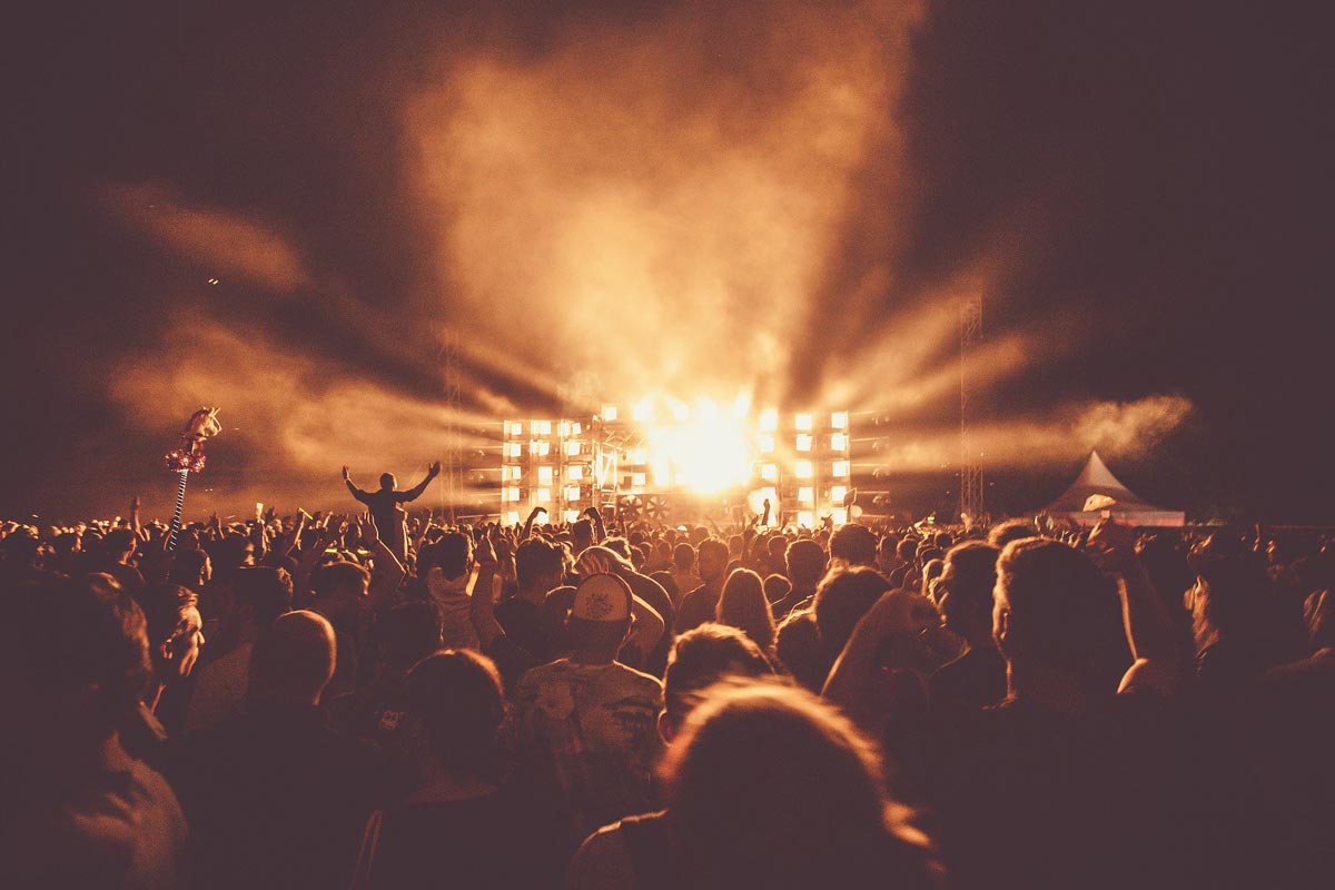 Festival-Stimmung im Camp