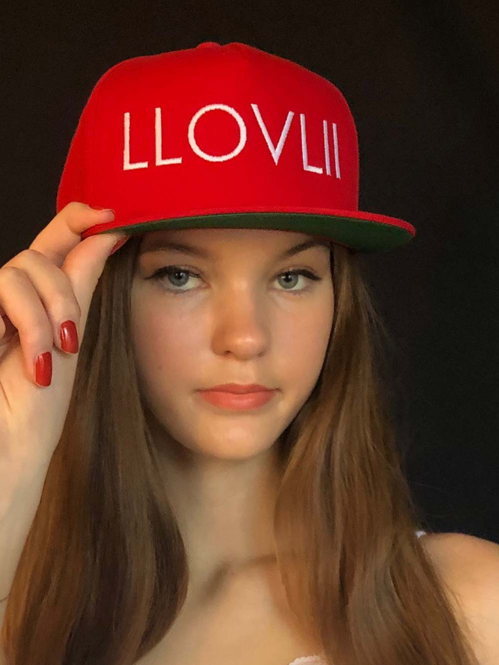 LLOVLII Red Cap Flat Cap rot