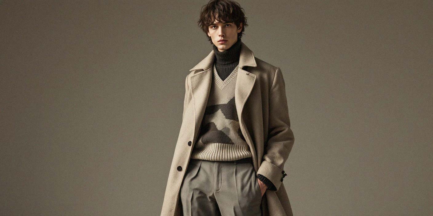 Lagenlook Herren – Trenchcoat Hermes Paris Fashion Week Mode Trends