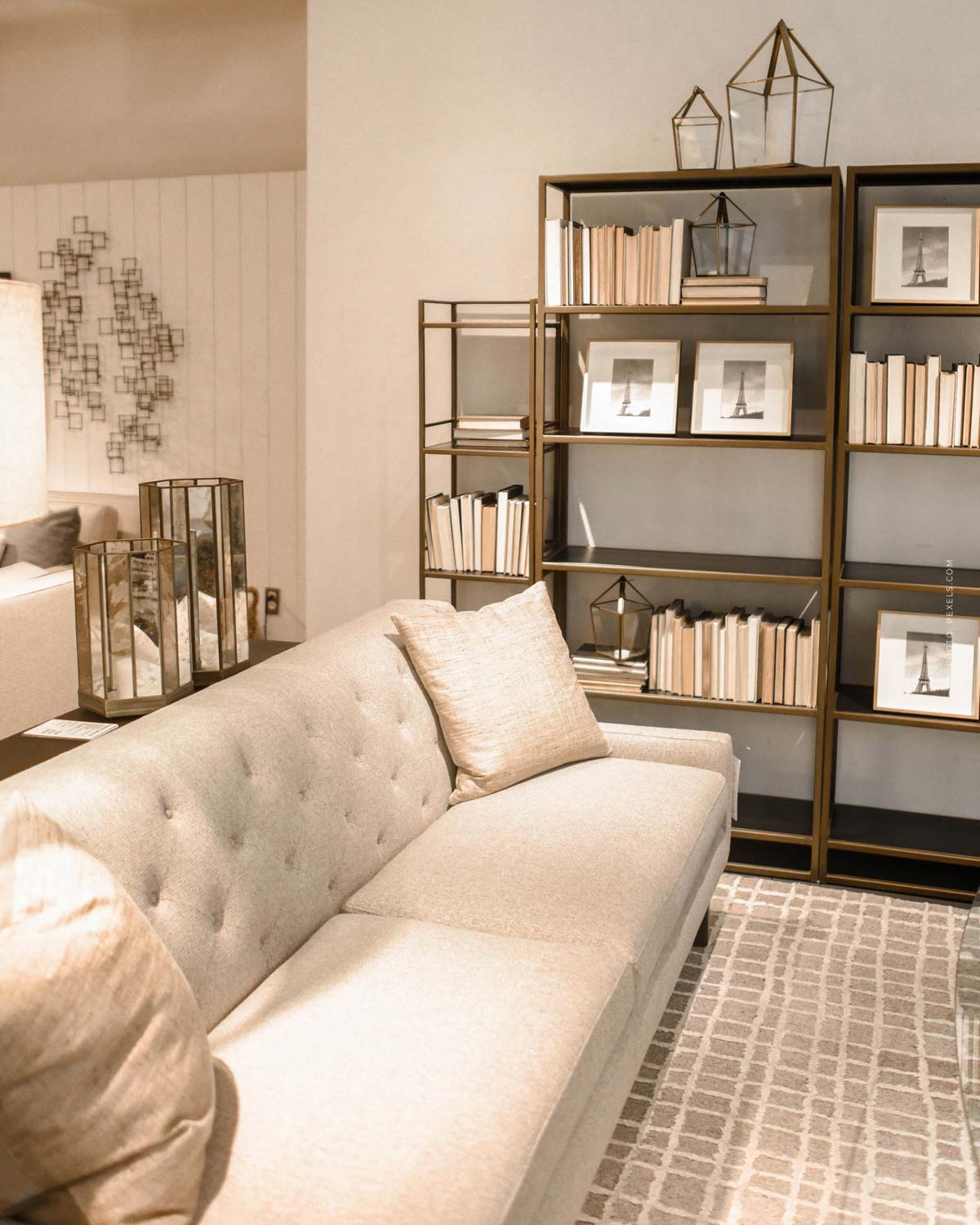 Interior Big Sofa Trend Aparment Look Modern Calm Beige Loft Style 