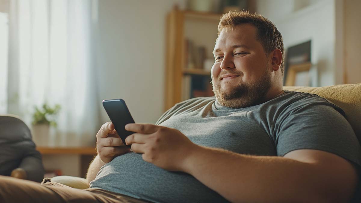 wegovy-gewicht-verlieren-mann-sofa-erfahrung-abnehmspritze-iphone-video-youtube