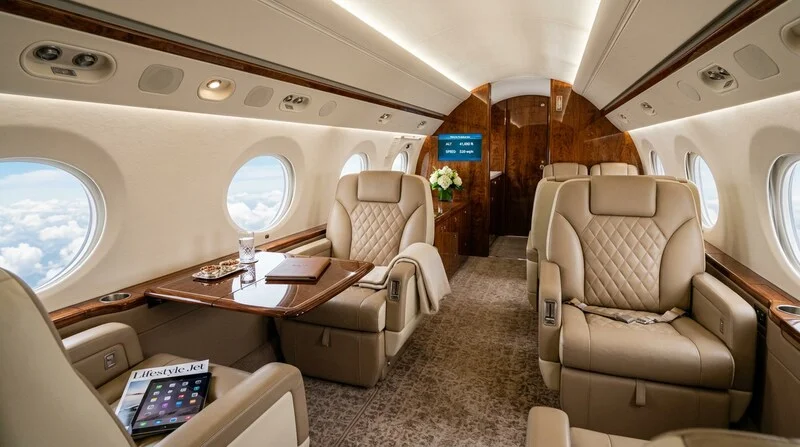 privatjet-kabinen-innenraum-beige-creme-luxus-sessel-interior-business-jet-travel